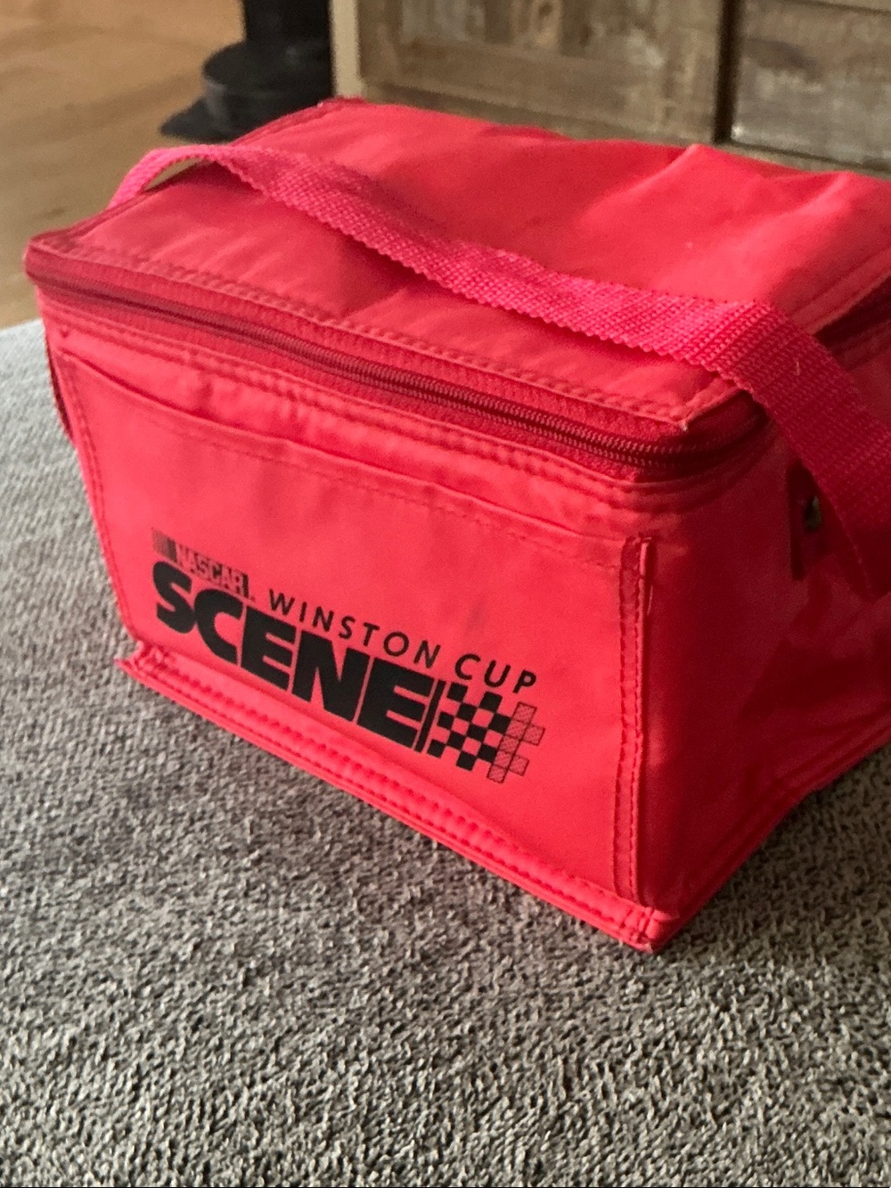 Nascar Red Winston Cup Scene Kids Cooler Bag